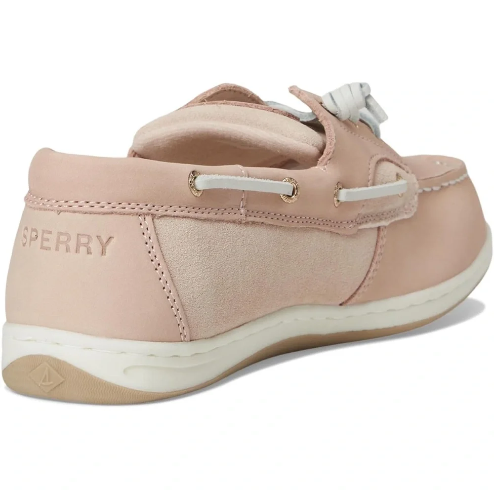 NWT Sperry Girls longfish boat shoes- color rose/pale pink- still in the box - Picture 3 of 9